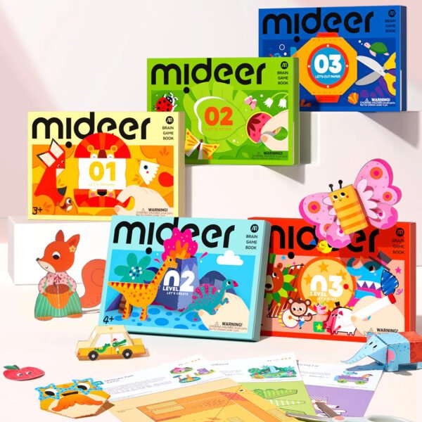 Mideer Lipdukų klijavimo užduočių knyga Level 3