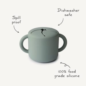 Mushie silikoninis užkandžių puodelis – Whales