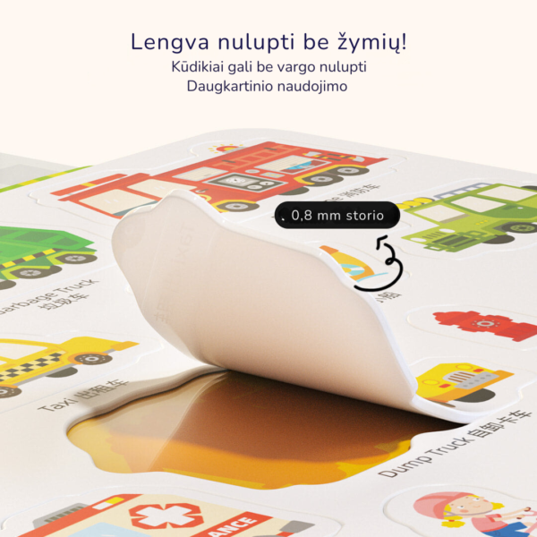 Mideer Daugkartiniai lipdukai Gyvūnų miestas